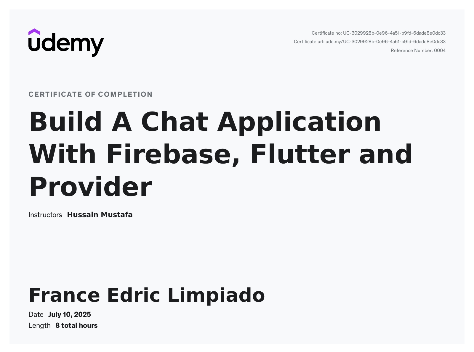 Build a chat application with firebase, flutter and provider