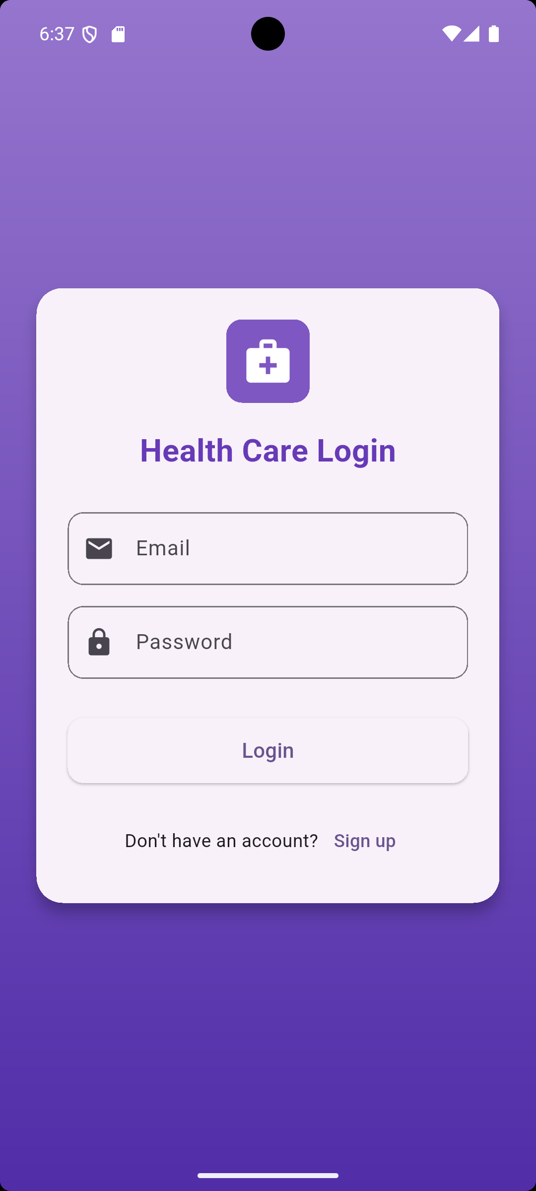 Healthcare App screenshot