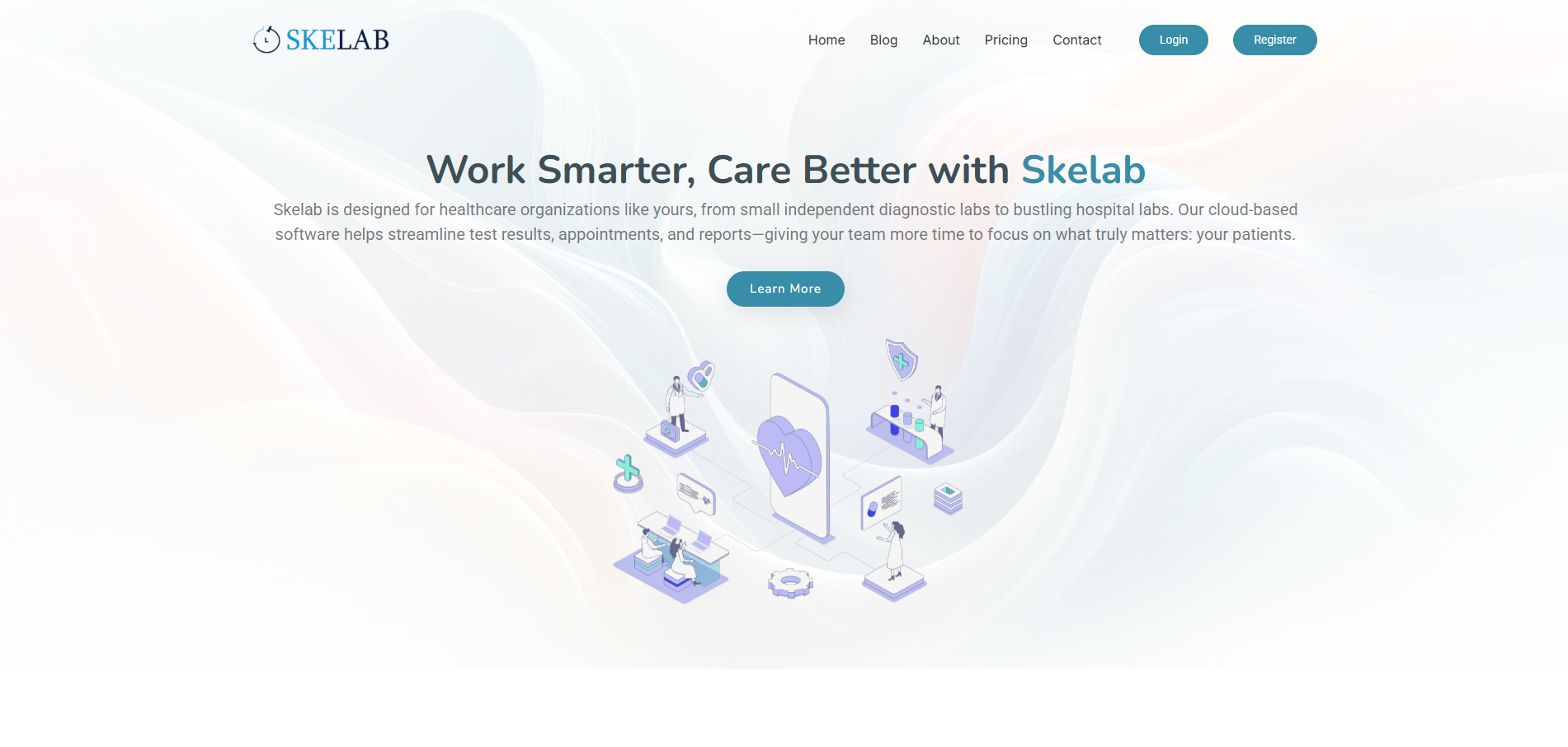 Skelab website screenshot