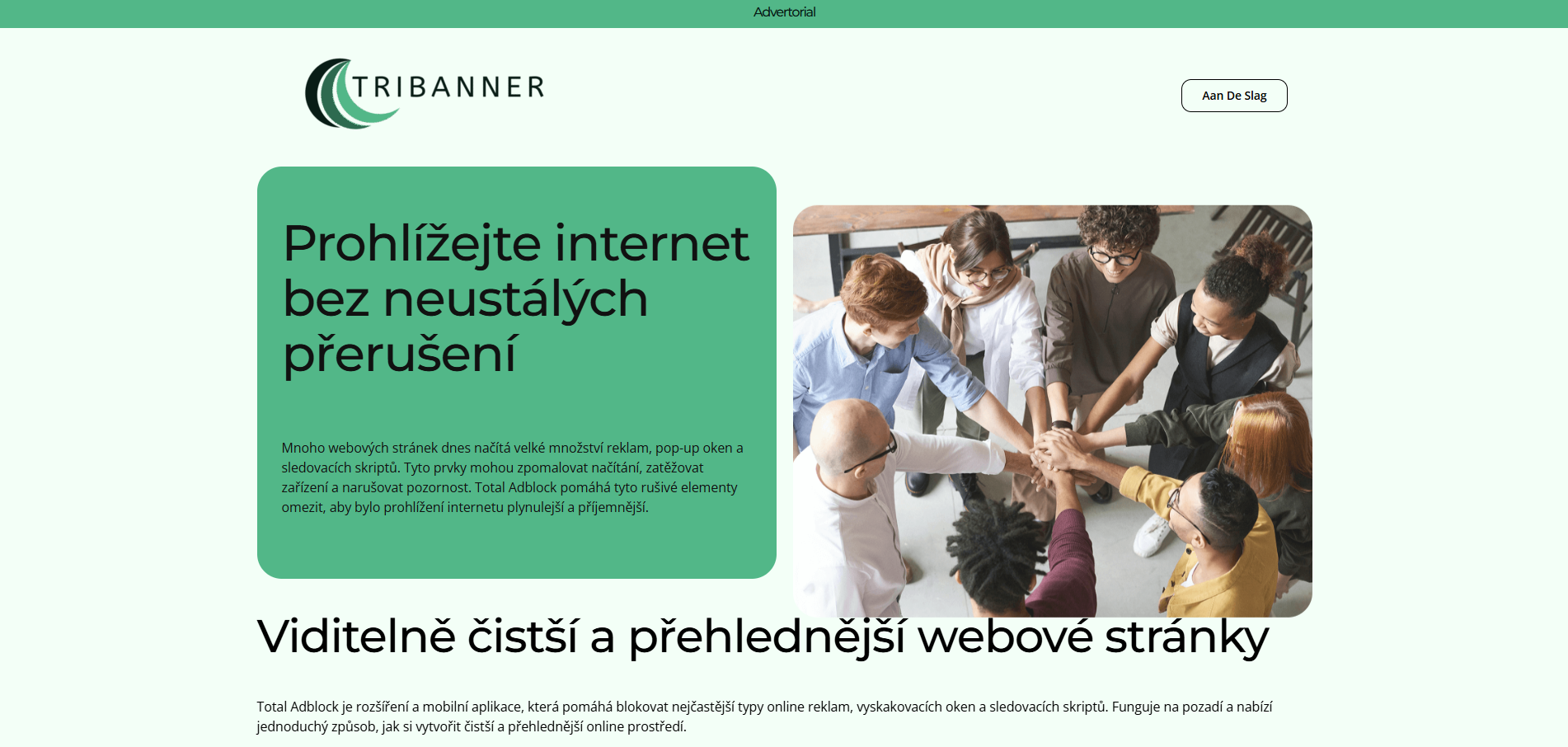 TriBanner website screenshot